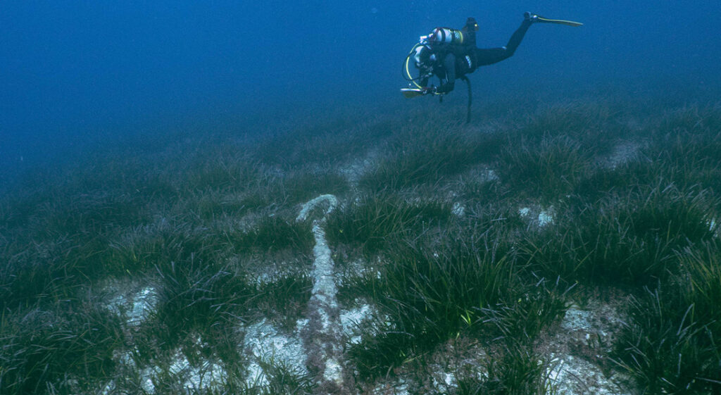 Prospección arqueológica subacuática de caló de S'oli, S'Espadelló, es Carnatge y el oeste de Cap de Babaria
